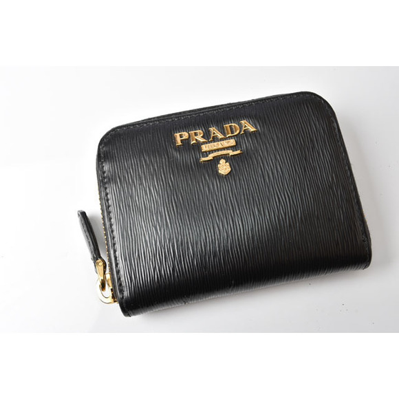 Prada Mini Wallet Vitello Move Black - Picture 2 of 9
